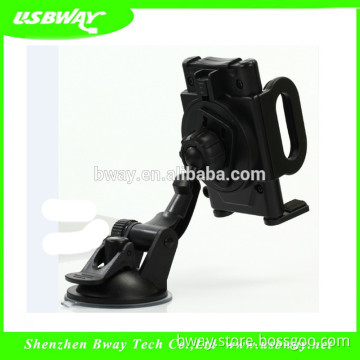 Black Cell Phone Holder One Touch Car Windshield / Dashboard Universal Mount, Foldable Mouse Car Mount